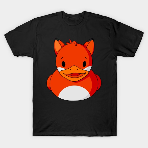 Fox Rubber Duck T-Shirt by Alisha Ober Designs